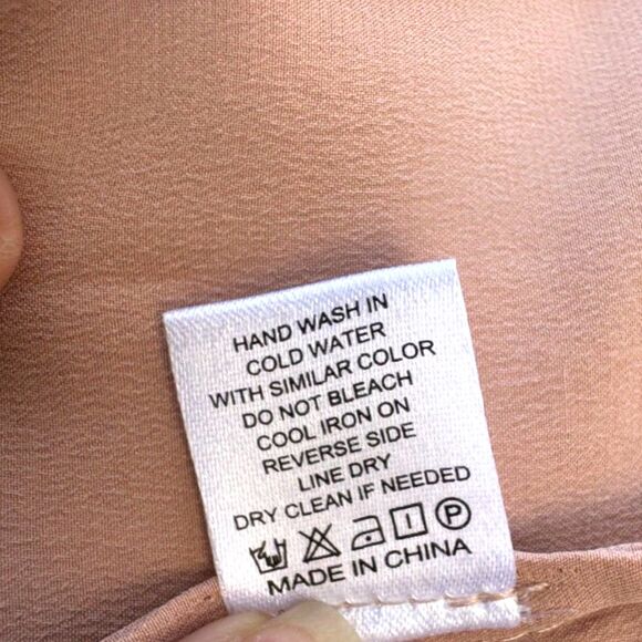 NWOT Quince Blush Pink Silk Long Sleeve Above the Knee Wrap Robe Size One Size - Picture 12 of 13